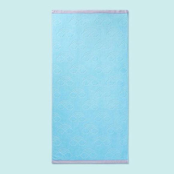 Stoney Clover Lane x Target 💙🌈 Mini Rainbows Beach Towel Blue/Purple - Picture 2 of 3